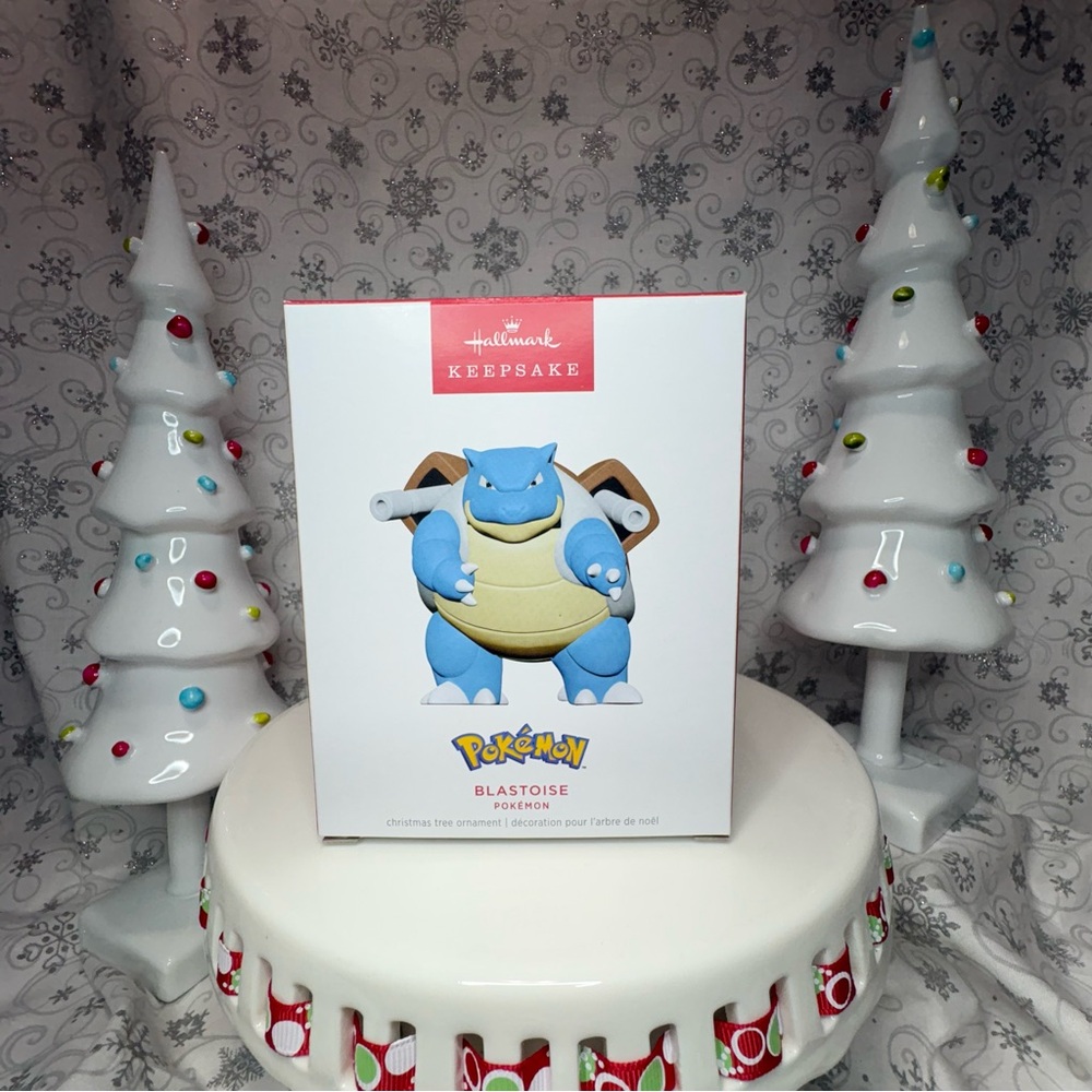 2024 Christmas Hallmark Pokemon Blastoise w/ Water Cannons Tree Ornament